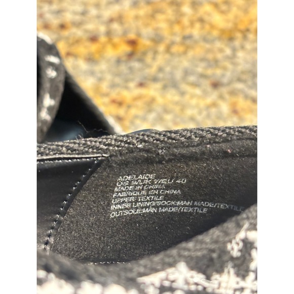 JustFab Adelaide Classic Court Shoes Black White Pointed Toe Pumps Size‎ 9 - Picture 4 of 6